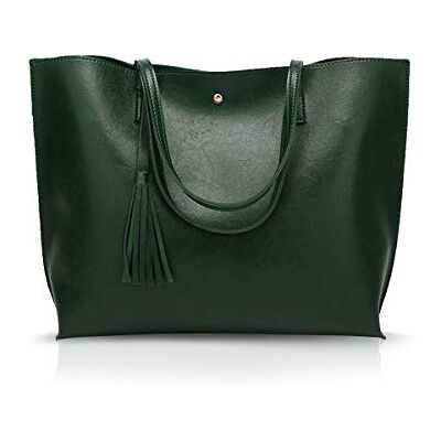 NICOLE & DORIS Bolsas Totes para mulher mala de mão para mulher malas tiracolo para mulher de couro PU mala de ombro para mulher verde escuro NICOLE & DORIS Bolsas Totes para mulher mala de mão para mulher malas tiracolo para mulher de couro PU mala de ombro para mulher verde escuro