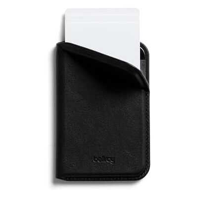 Bellroy mag Wallet (Porta-cartões de pele magnético), Preto, Tamanho único, Minimalista Tarjetero magnético de piel para 3 tarjetas, se adhiere a MagSafe Bellroy mag Wallet (Porta-cartões de pele magnético), Preto, Tamanho único, Minimalista Tarjetero magnético de piel para 3 tarjetas, se adhiere a MagSafe