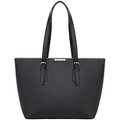 David Jones Mala de mão grande para mulher Bolsa Tote Shopper em pele sintética Bolsa de ombro para trabalho e compras de grande capacidade em couro Bolsa de compras com alça longa Bolsa David Jones Mala de mão grande para mulher Bolsa Tote Shopper em pele sintética Bolsa de ombro para trabalho e compras de grande capacidade em couro Bolsa de compras com alça longa Bolsa