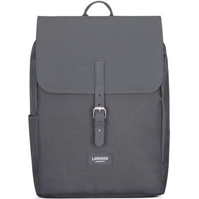 LARKSON Mochila mulher e homem IDA mala mochila moderna compartimento portátil 13 polegadas para trabalho, cidade, universidade repelente de água, antracite, Tamanho único, Mochilas diárias LARKSON Mochila mulher e homem IDA mala mochila moderna compartimento portátil 13 polegadas para trabalho, cidade, universidade repelente de água, antracite, Tamanho único, Mochilas diárias