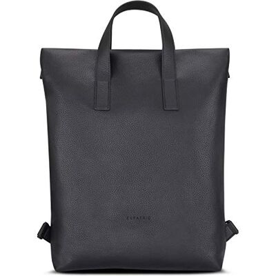 Expatrié Mochila de mulher preta Lou mochilas casual de couro vegano morrais PU mala de ombro e mochila em um mala de tote com alças ajustáveis e removíveis Expatrié Mochila de mulher preta Lou mochilas casual de couro vegano morrais PU mala de ombro e mochila em um mala de tote com alças ajustáveis e removíveis