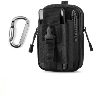 Unigear Bolsa de cintura tática para homem, EDC 1000D bolsa de cintura / bolsa multifuncional com mosquetão para ciclismo, caminhadas, montanhismo, corrida, desportos ao ar livre Bolsa táctica de cintura multifuncional, tejido 1000D, bolsillo EDC y mosq Unigear Bolsa de cintura tática para homem, EDC 1000D bolsa de cintura / bolsa multifuncional com mosquetão para ciclismo, caminhadas, montanhismo, corrida, desportos ao ar livre Bolsa táctica de cintura multifuncional, tejido 1000D, bolsillo EDC y mosq