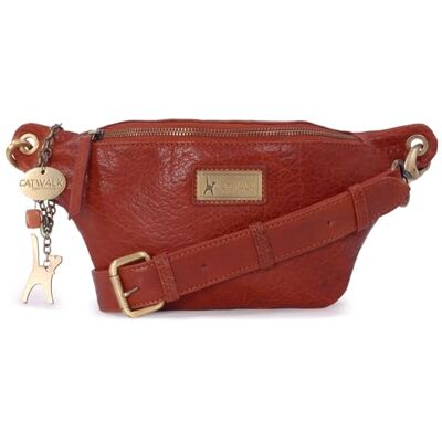 Catwalk Collection Handbags Bolsa de cintura média de couro para mulher Bolsa de cintura para festival ou viagem com cinto ajustável Ariana, M Catwalk Collection Handbags Bolsa de cintura média de couro para mulher Bolsa de cintura para festival ou viagem com cinto ajustável Ariana, M