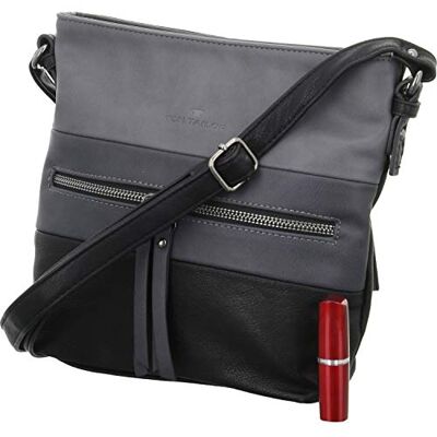 Tom Tailor Mala de ombro Ellen para mulher, tamanho médio, preta Tom Tailor Mala de ombro Ellen para mulher, tamanho médio, preta