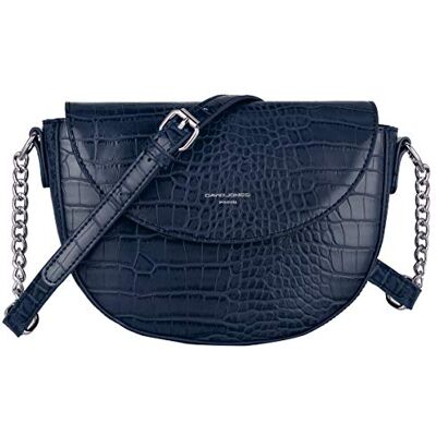 David Jones Bolsa de tiracolo crocodilo mulher mala de ombro cruzadas couro PU pequeno Messenger Crossbody Bag Pochette pele roca elegante Clutch Pochette meia volta lua azul David Jones Bolsa de tiracolo crocodilo mulher mala de ombro cruzadas couro PU pequeno Messenger Crossbody Bag Pochette pele roca elegante Clutch Pochette meia volta lua azul