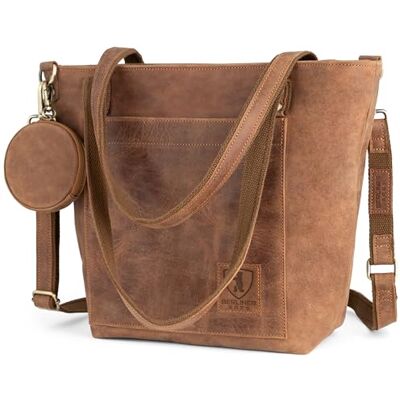 Berliner Bags Verona mala Tote Shopper mulher pele autêntica grande com YKK Berliner Bags Verona mala Tote Shopper mulher pele autêntica grande com YKK