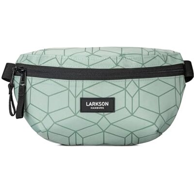 LARKSON Bolsa de cintura para mulher e homem Finn bolsa de tiracolo para festivais, viagens e desportos pequena bolsa de cintura repelente de água, Menta, Tamanho único LARKSON Bolsa de cintura para mulher e homem Finn bolsa de tiracolo para festivais, viagens e desportos pequena bolsa de cintura repelente de água, Menta, Tamanho único