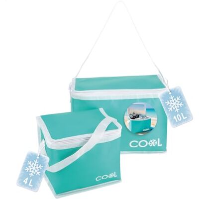 com-four ® 2 x Sacos de frigorífico de 4 l, 10 l, frigorífico térmico dobrável, bolsa leve e isolante para acampamento e ar livre com alça de ombro e alça de transporte Bolsa Ligera y Aislante para Acampada y Aire Libre con Correa para el Hombro y Asa d com-four ® 2 x Sacos de frigorífico de 4 l, 10 l, frigorífico térmico dobrável, bolsa leve e isolante para acampamento e ar livre com alça de ombro e alça de transporte Bolsa Ligera y Aislante para Acampada y Aire Libre con Correa para el Hombro y Asa d