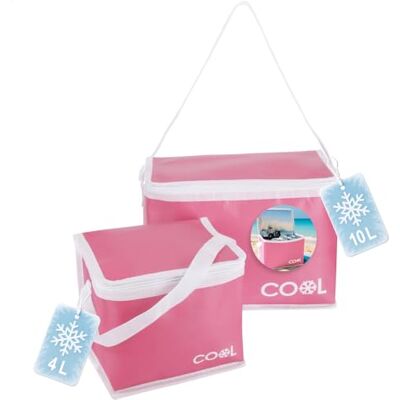com-four ® 2 x Sacos de frigorífico de 4 l, 10 l, frigorífico térmico dobrável, bolsa leve e isolante para acampamento e ar livre com alça de ombro e alça de transporte Bolsa Ligera y Aislante para Acampada y Aire Libre con Correa para el Hombro y Asa d com-four ® 2 x Sacos de frigorífico de 4 l, 10 l, frigorífico térmico dobrável, bolsa leve e isolante para acampamento e ar livre com alça de ombro e alça de transporte Bolsa Ligera y Aislante para Acampada y Aire Libre con Correa para el Hombro y Asa d