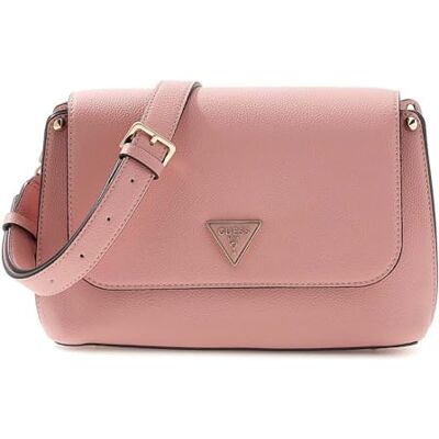 GUESS bolsa de ombro mala tiracolo Meridian II Flap Crossbody Bag Coral Pink GUESS bolsa de ombro mala tiracolo Meridian II Flap Crossbody Bag Coral Pink