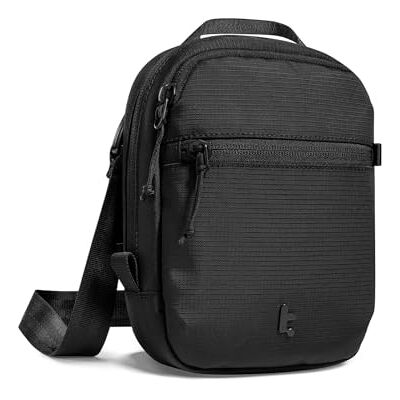 tomtoc Bolsa tiracolo anti-roubo para viagem com fecho de correr seguro, porta-documentos com proteção RFID, capacidade para 4 6 passaportes, vários bolsos para cartões, organizador unissexo, Preto tomtoc Bolsa tiracolo anti-roubo para viagem com fecho de correr seguro, porta-documentos com proteção RFID, capacidade para 4 6 passaportes, vários bolsos para cartões, organizador unissexo, Preto