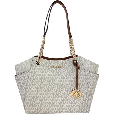 Michael Kors Jet Set Item Large Top-Zip Snap Pocket Tote, bolsa para mulher, Berry Pink MK/Black, 14,5 x 31,5 x 28,5 cm (B x H x T) Michael Kors Jet Set Item Large Top-Zip Snap Pocket Tote, bolsa para mulher, Berry Pink MK/Black, 14,5 x 31,5 x 28,5 cm (B x H x T)