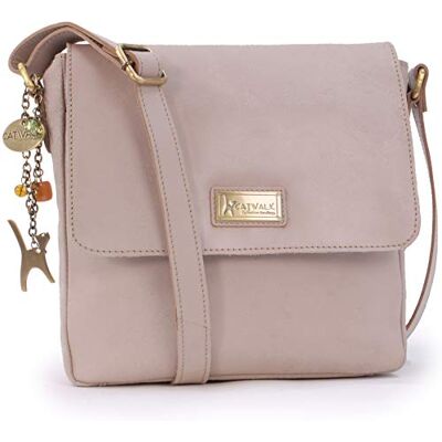 Catwalk Collection Handbags Mala de tiracolo grande de pele Messenger Bag para portátil 15 polegadas mala de trabalho A4 mulher Sabine L, Latchá Catwalk Collection Handbags Mala de tiracolo grande de pele Messenger Bag para portátil 15 polegadas mala de trabalho A4 mulher Sabine L, Latchá