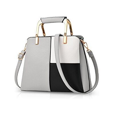 NICOLE & DORIS NICOLE&DORIS Women Handbags Top Handle Bag with Long Strap Crossbody Messenger Bag Tote Satchel for Ladies PU Leather NICOLE & DORIS NICOLE&DORIS Women Handbags Top Handle Bag with Long Strap Crossbody Messenger Bag Tote Satchel for Ladies PU Leather