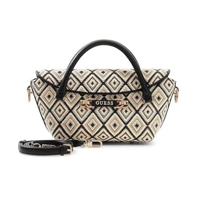 GUESS bolsa tiracolo Sophia Mini Satchel Black preto GUESS bolsa tiracolo Sophia Mini Satchel Black preto