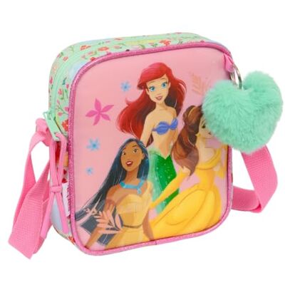 safta PRINESAS DISNEY BLOOM Bolsa de ombro pequena, mala infantil, ideal para crianças dos 5 aos 14 anos, confortável e versátil, qualidade e resistência, 16 x 4 x 18 cm safta PRINESAS DISNEY BLOOM Bolsa de ombro pequena, mala infantil, ideal para crianças dos 5 aos 14 anos, confortável e versátil, qualidade e resistência, 16 x 4 x 18 cm