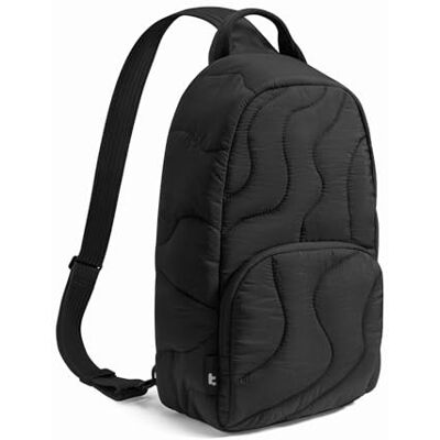 tomtoc 10 l Mochila de tiracolo mulher Sling Crossbody, mala de tiracolo mulher acolchoada, pequena mala para iPad 11 polegadas, Nintendo Switch 2, leve Puffer Daypack de viagem para uso diário, Preto tomtoc 10 l Mochila de tiracolo mulher Sling Crossbody, mala de tiracolo mulher acolchoada, pequena mala para iPad 11 polegadas, Nintendo Switch 2, leve Puffer Daypack de viagem para uso diário, Preto