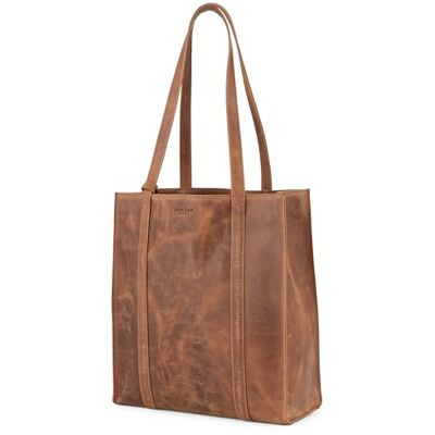 Berliner Bags Kira Bolsa Shopper Grande de Pele Autêntica para Mulher, Tote Elegante com Alças Confortáveis e Necessaire Desmontável com Fecho de Corredor, Camelo Berliner Bags Kira Bolsa Shopper Grande de Pele Autêntica para Mulher, Tote Elegante com Alças Confortáveis e Necessaire Desmontável com Fecho de Corredor, Camelo