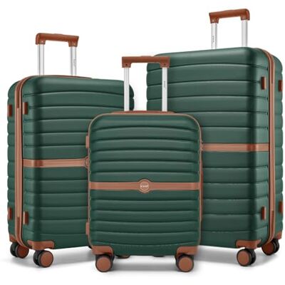Kono Maleta, mala leve de composto ABS PC, bagagem de mão com 4 rodas 360° giratórias, Verde garrafa, Moderno, elegante, resistente ABS+PC Ligera, Textura Antiarayaduras, 4 Ruedas TPE 360°, Mango 3 Alturas, Cabina/Mediana/Grande, Vuelta al Cole, Unisex Kono Maleta, mala leve de composto ABS PC, bagagem de mão com 4 rodas 360° giratórias, Verde garrafa, Moderno, elegante, resistente ABS+PC Ligera, Textura Antiarayaduras, 4 Ruedas TPE 360°, Mango 3 Alturas, Cabina/Mediana/Grande, Vuelta al Cole, Unisex