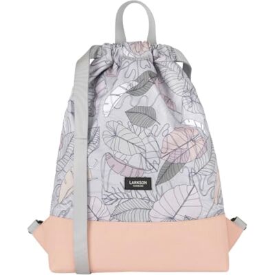 LARKSON Mala de desporto para homem e mulher Nº 7 bolsa infantil com cordão mochila pequena de tecido para ginásio material reciclado, lilás, Tamanho único LARKSON Mala de desporto para homem e mulher Nº 7 bolsa infantil com cordão mochila pequena de tecido para ginásio material reciclado, lilás, Tamanho único