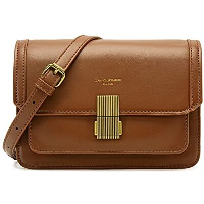 David Jones Pequena Bolsa Tiracolo com Alça para Mulher Malas de Ombro Cruzado em Couro PU Bolsa Mensageiro Crossbody Bolsa de Mão com Fecho de Corrente, Bolsa Clutch para Noite, Pochette para David Jones Pequena Bolsa Tiracolo com Alça para Mulher Malas de Ombro Cruzado em Couro PU Bolsa Mensageiro Crossbody Bolsa de Mão com Fecho de Corrente, Bolsa Clutch para Noite, Pochette para