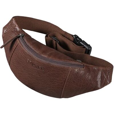 STILORD Bolsa de cintura couro grande vintage para festivais desporto mala cintura Bum Bag autêntica pele cor: maraska castanho escuro STILORD Bolsa de cintura couro grande vintage para festivais desporto mala cintura Bum Bag autêntica pele cor: maraska castanho escuro