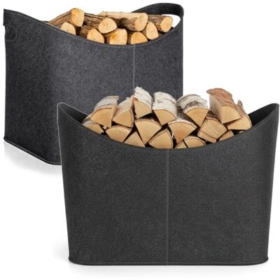 com-four ® 2 x saco de feltro XXL para compras, jornais, papel, brinquedos Piquenique ou praia Robusta de feltro grosso bolsa para lenha perfeita para lenha com-four ® 2 x saco de feltro XXL para compras, jornais, papel, brinquedos Piquenique ou praia Robusta de feltro grosso bolsa para lenha perfeita para lenha