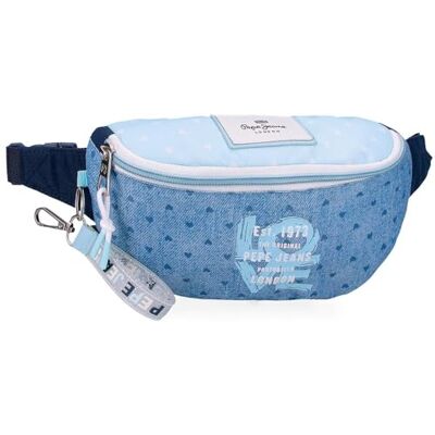 Pepe Jeans Estojo Noni ganga, tiracolo, azul e rosa, perfeito para organizar e transportar os lápis e canetas, vários compartimentos. De Joumma Bags, azul, Tamanho único Pepe Jeans Estojo Noni ganga, tiracolo, azul e rosa, perfeito para organizar e transportar os lápis e canetas, vários compartimentos. De Joumma Bags, azul, Tamanho único