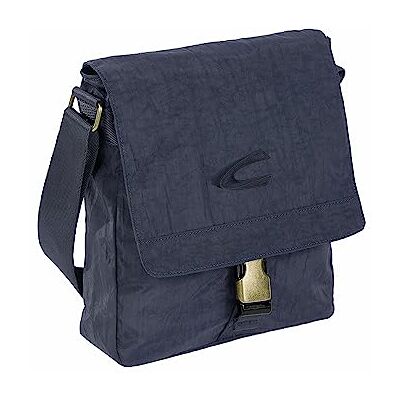 camel active Bolsa de ombro Journey para homem com aba, tamanho médio, azul camel active Bolsa de ombro Journey para homem com aba, tamanho médio, azul