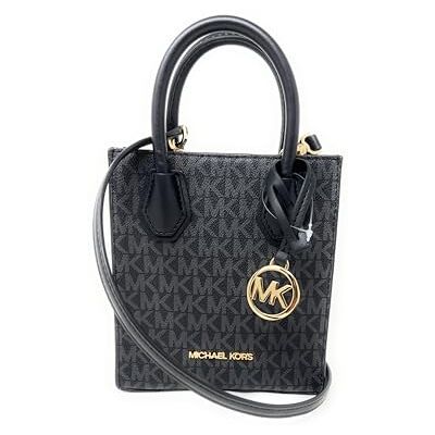 Michael Kors Mercer Mala de ombro de couro granulado extra pequeno, preto, extra S Michael Kors Mercer Mala de ombro de couro granulado extra pequeno, preto, extra S