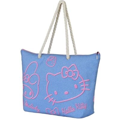 KARACTERMANIA Saco de praia Soleil Sanrio Soleil Beach Bag Sanrio unissexo adulto (embalagem de 1), Azul Hello Kitty, Tamanho único, Saco de praia Soleil KARACTERMANIA Saco de praia Soleil Sanrio Soleil Beach Bag Sanrio unissexo adulto (embalagem de 1), Azul Hello Kitty, Tamanho único, Saco de praia Soleil