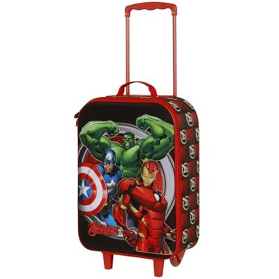 Marvel Os Vingadores Almighty Mala Trolley Soft 3D, vermelho, 17 x 33 x 52 cm, capacidade 26 L Marvel Os Vingadores Almighty Mala Trolley Soft 3D, vermelho, 17 x 33 x 52 cm, capacidade 26 L