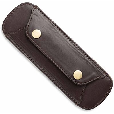 LEABAGS Almofada de ombro de couro de búfalo genuíno aspeto vintage alça de ombro para sacos almofada de ombro com superfície antiderrapante, Choco, Tamanho único, Vintage LEABAGS Almofada de ombro de couro de búfalo genuíno aspeto vintage alça de ombro para sacos almofada de ombro com superfície antiderrapante, Choco, Tamanho único, Vintage