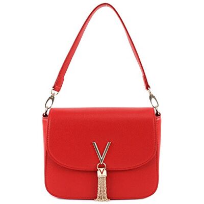 Valentino Mario Divina, Bolsa de Ombro para Mulher, Preto, 8x17x23 Centímetros (L x A x P), vermelho Valentino Mario Divina, Bolsa de Ombro para Mulher, Preto, 8x17x23 Centímetros (L x A x P), vermelho