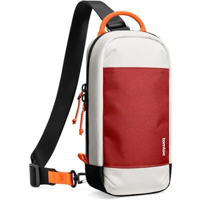 tomtoc Bolsa de tiracolo Sling Bag compatível com Nintendo Switch 2 Console 2025, bolsa protetora capa portátil de viagem para jogos com 8 ranhuras para cartuchos, carregador e acessórios, vermelho tomtoc Bolsa de tiracolo Sling Bag compatível com Nintendo Switch 2 Console 2025, bolsa protetora capa portátil de viagem para jogos com 8 ranhuras para cartuchos, carregador e acessórios, vermelho