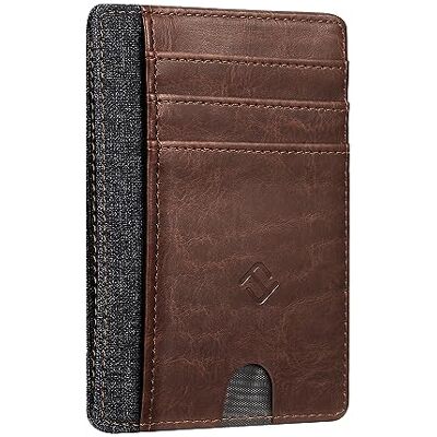 FINTIE Carteira com Bolso Frontal — Porta-cartões Minimalista com Bloqueio RFID para Cartões de Crédito/Identificação com Capa Transparente, FINTIE Carteira com Bolso Frontal — Porta-cartões Minimalista com Bloqueio RFID para Cartões de Crédito/Identificação com Capa Transparente,