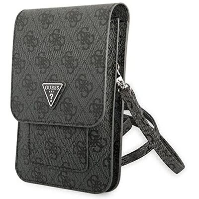GUESS Guwbsatmgr Carteira unisseo com design de triângulo, cor cinzenta, preto, GUESS Guwbsatmgr Carteira unisseo com design de triângulo, cor cinzenta, preto,