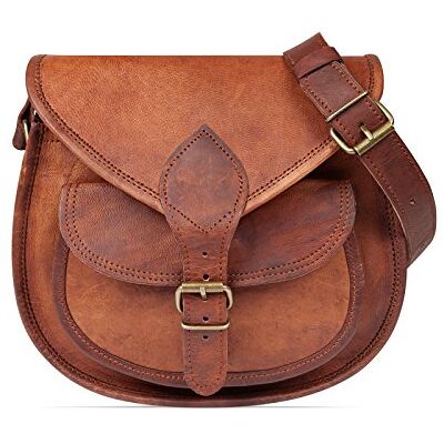 LEABAGS Felicia Bolsa de Mulher em Couro Genuíno com Visual Vintage Bolsa de Ombro Bolsa de Couro Bolsa de Bandoleira, L LEABAGS Felicia Bolsa de Mulher em Couro Genuíno com Visual Vintage Bolsa de Ombro Bolsa de Couro Bolsa de Bandoleira, L