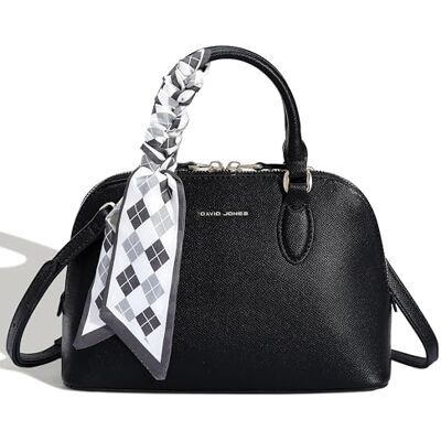 David Jones Mala pequena para mulher, design de Bugatti, bolsa de mão, alça de couro sintético, design elegante, estilo cidade, elegante, moderno, preto, tamanho único David Jones Mala pequena para mulher, design de Bugatti, bolsa de mão, alça de couro sintético, design elegante, estilo cidade, elegante, moderno, preto, tamanho único
