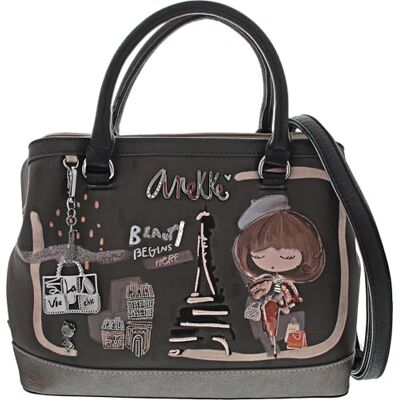 Anekke Bolsa de Mulher de Alça Curta Coleção Mademoiselle Fecho com Cremalheira Medidas 31x24x13 cm Anekke Bolsa de Mulher de Alça Curta Coleção Mademoiselle Fecho com Cremalheira Medidas 31x24x13 cm