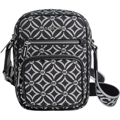 Michael Kors Jet Set Mala cruzada média com bolso Michael Kors Jet Set Mala cruzada média com bolso