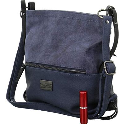 Tom Tailor Bags Elin Mala de tiracolo para mulher, bege, 9 x 26 x 28,5 cm (B x H x T), azul, 002714 Tom Tailor Bags Elin Mala de tiracolo para mulher, bege, 9 x 26 x 28,5 cm (B x H x T), azul, 002714