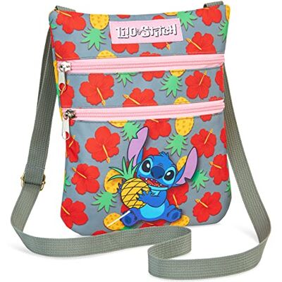 Disney Stitch Bolsa a Tiracolo Transversal para Meninas e Adolescentes, Presente para Meninas, multi, Tamanho único Disney Stitch Bolsa a Tiracolo Transversal para Meninas e Adolescentes, Presente para Meninas, multi, Tamanho único