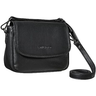 STILORD Mala de mão vintage para mulher pequena mala de tiracolo crossbody bag para sair à noite festa mala de ombro de couro autêntico cor: castanho médio, Preto, S, Mala de ombro STILORD Mala de mão vintage para mulher pequena mala de tiracolo crossbody bag para sair à noite festa mala de ombro de couro autêntico cor: castanho médio, Preto, S, Mala de ombro