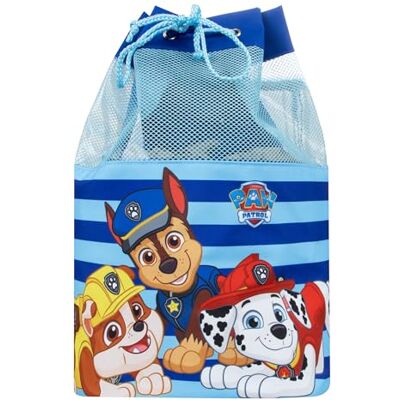 Paw Patrol Mochila mala de natação para crianças bolsa de natação infantil Chase e Marshall tamanho único, azul Paw Patrol Mochila mala de natação para crianças bolsa de natação infantil Chase e Marshall tamanho único, azul