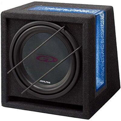 Alpine Subwoofer com caixa Bass Reflex, cor preta Alpine Subwoofer com caixa Bass Reflex, cor preta