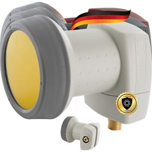 SCHWAIGER 302 Single LNB Low Noise Blockconverter Sun Protect tampa LNB digital resistente ao calor acessórios para antenas parabólicas proteção contra intempéries contactos dourados cinzento claro SCHWAIGER 302 Single LNB Low Noise Blockconverter Sun Protect tampa LNB digital resistente ao calor acessórios para antenas parabólicas proteção contra intempéries contactos dourados cinzento claro