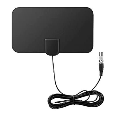 Fasizi Mini antena de TV digital para interiores, amplificador de sinal de alcance de 50 milhas, compatível com F-TV, HDTV 4K Fasizi Mini antena de TV digital para interiores, amplificador de sinal de alcance de 50 milhas, compatível com F-TV, HDTV 4K