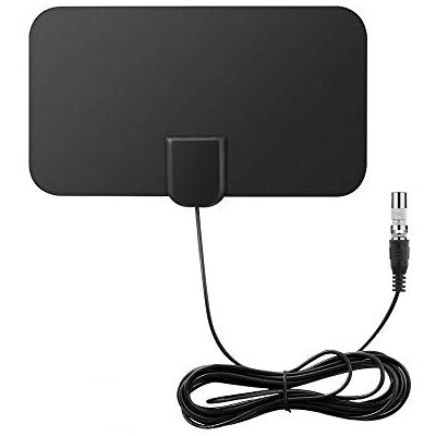 DollaTek Mini antena de TV digital para interiores amplificador de sinal de gama de 50 milhas F-TV HDTV compatível 4K DollaTek Mini antena de TV digital para interiores amplificador de sinal de gama de 50 milhas F-TV HDTV compatível 4K