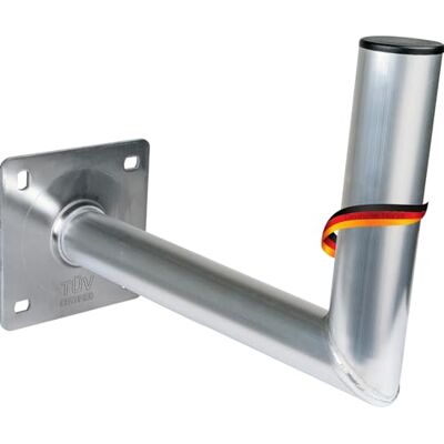 SCHWAIGER -5149 Suporte para antena parabólica Antena Sat, sistema de satélite, suporte de parede, aprovado pela TÜV, distância da parede de 35 cm, prata SCHWAIGER -5149 Suporte para antena parabólica Antena Sat, sistema de satélite, suporte de parede, aprovado pela TÜV, distância da parede de 35 cm, prata